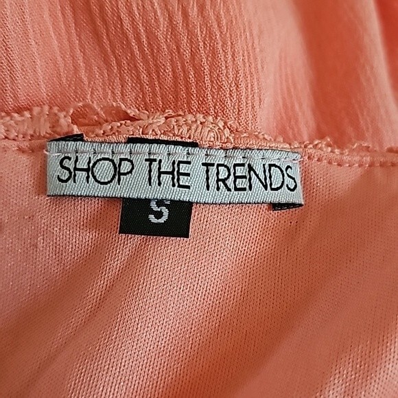 PEACH SHORT DRESS WITH BACK BOW Size Small - Picture 4 of 5